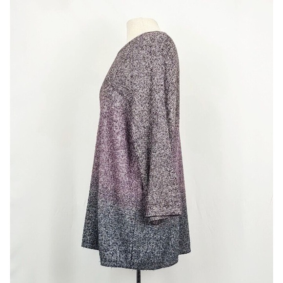 J.Jill Sweater Purple Ombre Dolman Sleeve Sweater Misses Size L - Picture 4 of 8